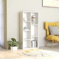 vidaXL B&uuml;cherregal Wei&szlig; 50&times;25&times;106 cm Holzwerkstoff