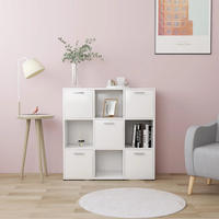 vidaXL B&uuml;cherregal Wei&szlig; 90x30x90 cm Holzwerkstoff