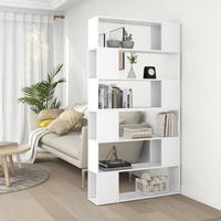 vidaXL B&uuml;cherregal Raumteiler Wei&szlig; 100x24x188 cm