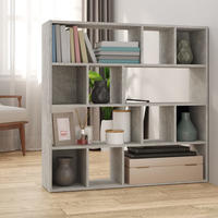 B&uuml;cherregal/raumteiler Betongrau 105x24x102 Cm - Vidaxl