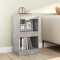 vidaXL B&uuml;cherregal/Raumteiler Betongrau 40x30x72 cm