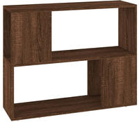 vidaXL B&uuml;cherregal/Raumteiler Braun Eichen-Optik 80x24x63 cm