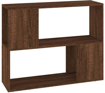 vidaXL B&uuml;cherregal/Raumteiler Braun Eichen-Optik 80x24x63 cm