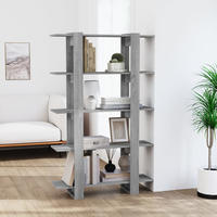 vidaXL B&uuml;cherregal/Raumteiler Grau Sonoma 100&times;30&times;160 cm