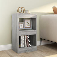 vidaXL B&uuml;cherregal/Raumteiler Grau Sonoma 40x30x72 cm