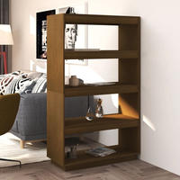vidaXL B&uuml;cherregal/Raumteiler Honigbraun 80x35x135 Massivholz Kiefer