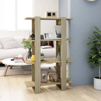 vidaXL B&uuml;cherregal/Raumteiler Sonoma-Eiche 80x30x123,5 cm