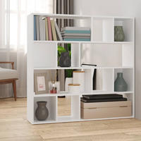 B&uuml;cherregal/raumteiler Wei&szlig; 105x24x102 Cm - Vidaxl