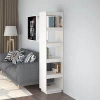 vidaXL B&uuml;cherregal/Raumteiler Wei&szlig; 40x35x167 cm Massivholz Kiefer