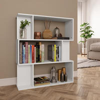 vidaXL B&uuml;cherregal/Raumteiler Wei&szlig; 80x24x96 cm Holzwerkstoff
