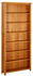 vidaXL Bücherregal 7 Fächer 90x22,5x200 cm Massivholz Eiche