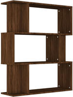 vidaXL B&uuml;cherregal/Raumteiler Braun Eiche 80x24x96 cm Holzwerkstoff