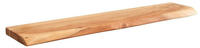 WOHNLING Wandregal Baumkante Akazie Holz Design Schweberegal 80 cm Regal Massiv