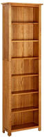 vidaXL B&uuml;cherregal 7 F&auml;cher 60x22x200 cm Massivholz Eiche
