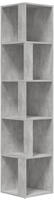 vidaXL Eckregal Betongrau 33x33x164,5 cm Holzwerkstoff