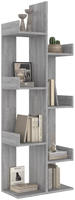 vidaXL B&uuml;cherschrank 48x25,5x140 cm Grau Sonoma Holzwerkstoff