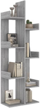vidaXL Bücherschrank 48x25,5x140 cm Grau Sonoma (816006)
