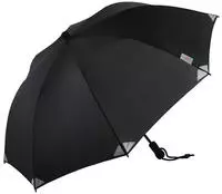 Euroschirm Trekking-Regenschirm Swing liteflex schwarz (Reflektoren) (EGW2L6-REF)