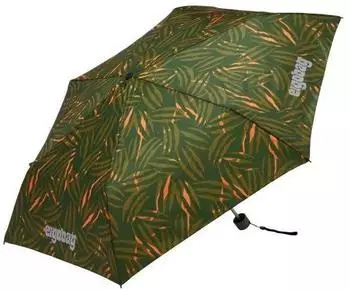 ergobag ExBärdition Kinderschirm Taschenschirm, reflektierend, olive (01291-90392-10)