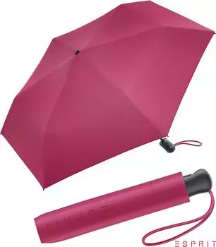 Esprit Easymatic Slimline Taschenschirm Auf-Zu-Automatik vivacious pink
