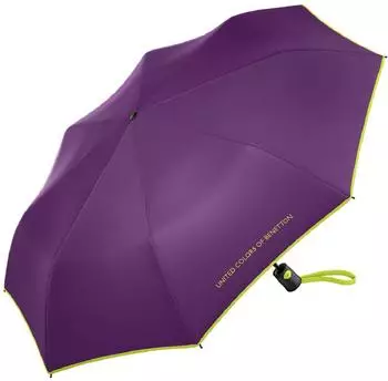 Benetton Taschenschirm Mini Auf-Automatik Damen leicht (5670)