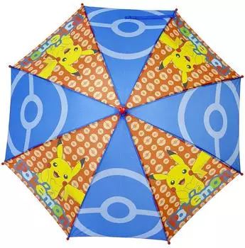 CyP Brands Pokémon Automatik-Regenschirm, mehrfarbig, Kinder (AG-512-PK)