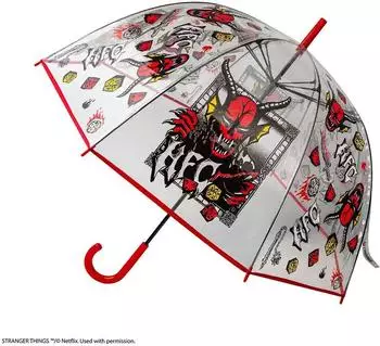 Cinereplicas Hellfire Club Regenschirm transparent, Stranger Things (CR2078)