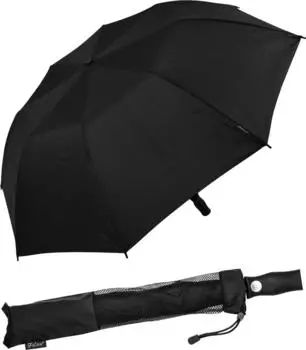 Falcone XXL Taschenschirm automatik, schwarz, 120cm (FALCONEGF600NOIR)