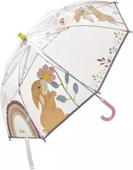 Sterntaler Regenschirm Hase Hanni transparent, &Oslash; 70cm, Kinder