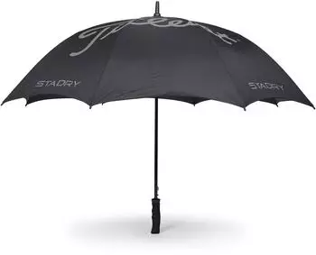Titleist StaDry Single Canopy Golfschirm, schwarz/anthrazit (TA23STSCU-02)