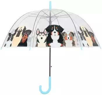 Esschert Kinder-Regenschirm transparent mit Hunden, Ø 86,5cm (TP467)