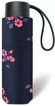 Happy Rain Petito Bouquet Taschenschirm Damen, blau, manuell