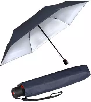 Knirps U.200 Ultra Light Duomatic Taschenschirm navy, Silver Heatshield (30195213B-FBA)