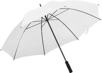 vidaXL Golf-Regenschirm 130cm, wei&szlig;, wasserdicht (149136)