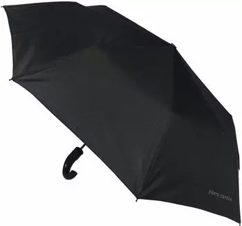 Pierre Cardin Black Line Mini AC Taschenschirm Rundhaken, schwarz, Herren (89994-schwarz)