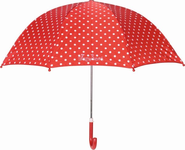Playshoes Regenschirm Punkte rot (441767-ROT)