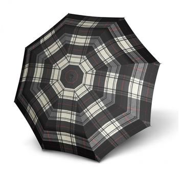 Knirps T.200 Medium Duomatic Check black & white