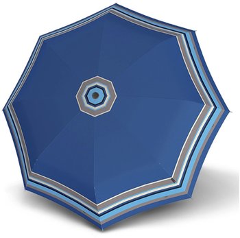 Knirps Pocket Umbrella T.200 Duomatic Stripe blue