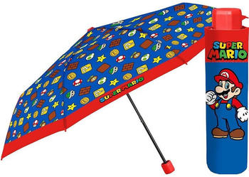 Perletti Super Mario Bros Folding Umbrella Mehrfarbig Mann