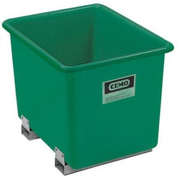 Cemo GFK Rechteckbehälter 1500l mit Staplertaschen grün