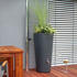 Prosperplast Regentonne Rainbowl Flower 150 Liter anthrazit