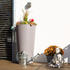 Prosperplast Regentonne Rainbowl Flower 150 Liter taupe