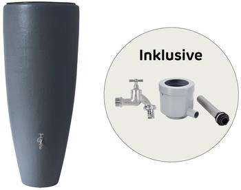 Garantia 2in1 Wasserbeh&auml;lter Komplett-Set 300 L graphite grey