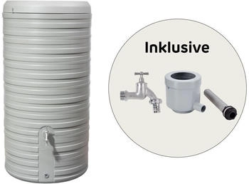 Garantia NORDIC 2in1 Komplett-Set 300 L steingrau