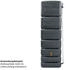 4rain Regenwasser-Wandtank Slim Stone graphite grey 350 Liter
