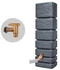 4rain Slim Stone Decor 350 Liter Graphite Grey