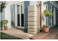 Slim Stone Decor Wandtank 350 Liter Sandbeige - 4rain
