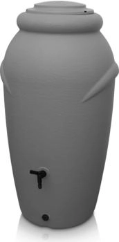 YourCasa Regentonne 210 Liter Amphore Design Grau