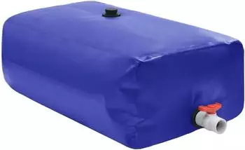vidaXL Folding tank 1500 L blue