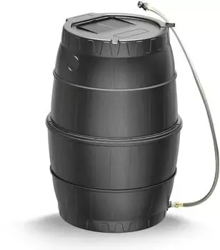 Pergart Regentonne 170 l mit Unterbau, anthrazit (40007465)